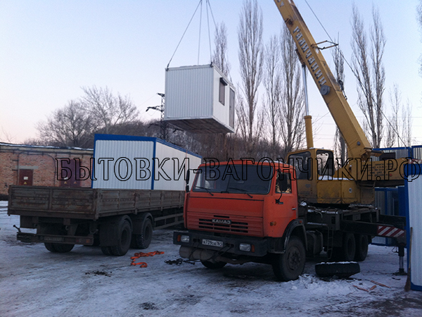 Доставка вагончиков на длинномере